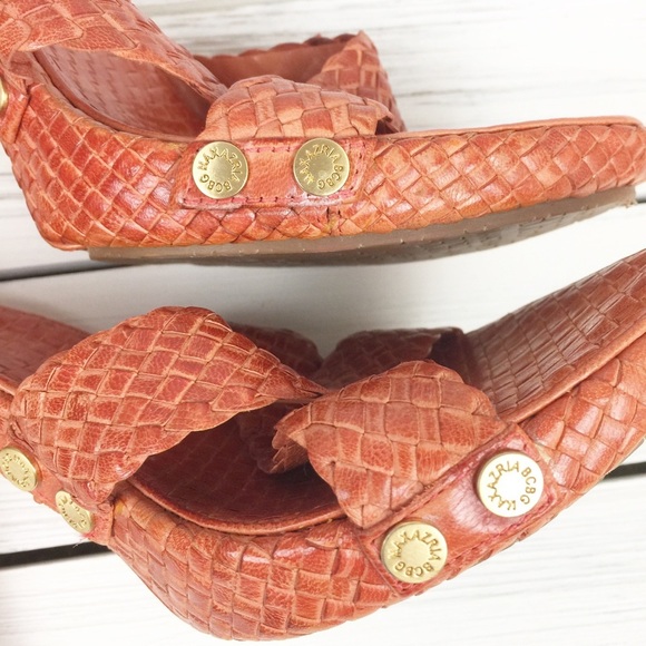 BCBGMaxAzria Nicasia Woven Leather Sandals 7.5 - Picture 7 of 7